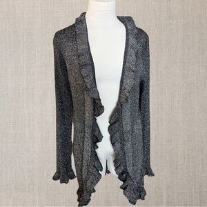 Nwt Vintage Valenti Frilly Open Cardigan
